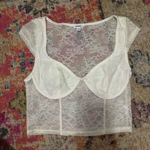 Garage Women's Lace Bralette - Cream